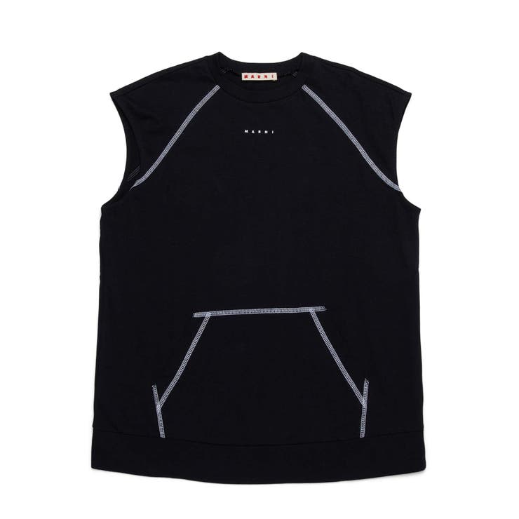 ブラック | MARNI マルニ ワンポイントブランド半袖Tシャツカットソー | SHIFFON