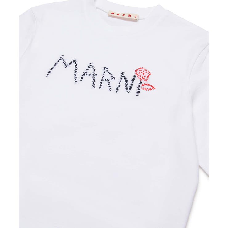 ホワイト | MARNI マルニ ブランドロゴ半袖Tシャツカットソー | SHIFFON