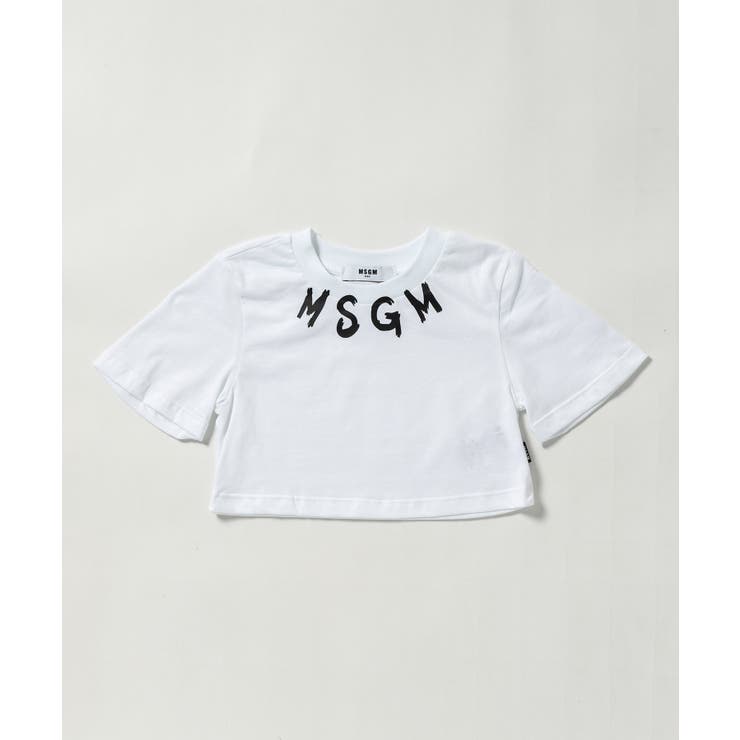 ホワイト | MSGM エムエスジーエム ブランドロゴ | SHIFFON