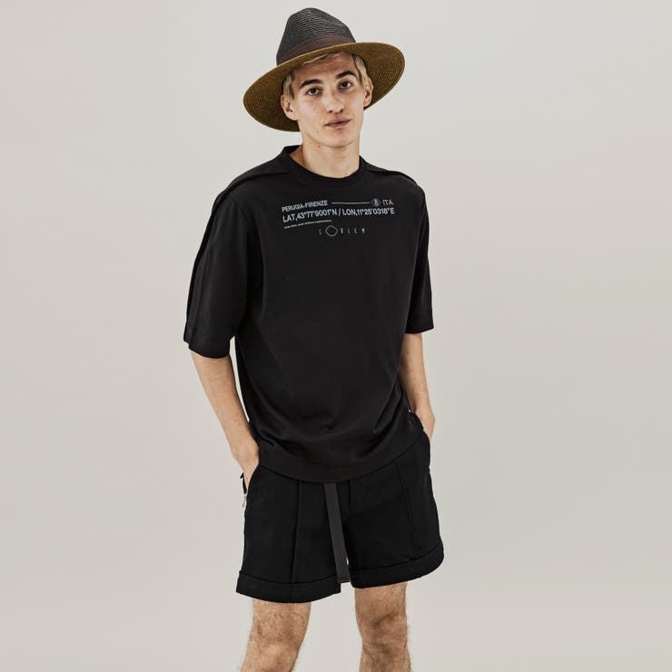 C DIEMハイデンプリント半袖Tシャツ | SHIFFON  | 詳細画像1 