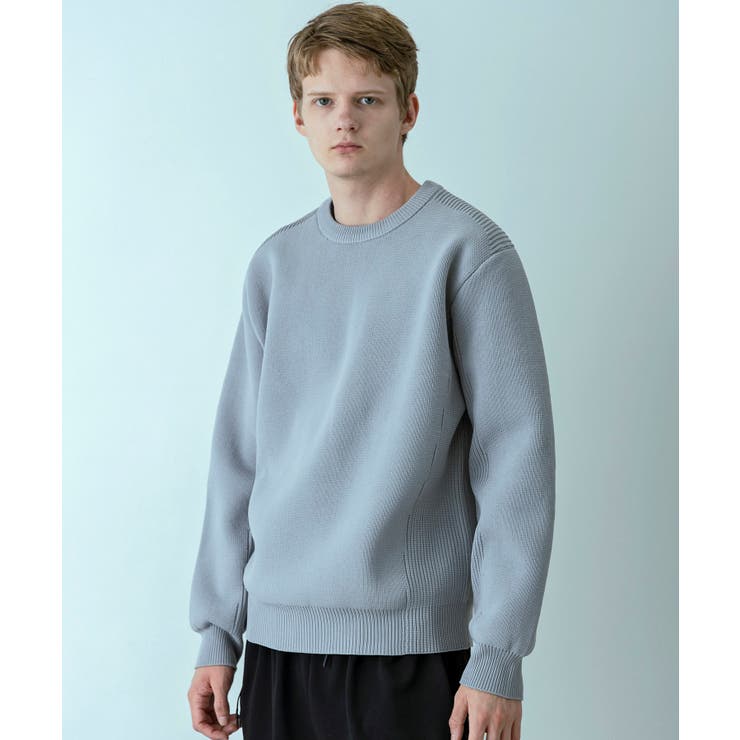 グレー | +phenix プラスフェニックス ハイブリッドニット | SHIFFON 