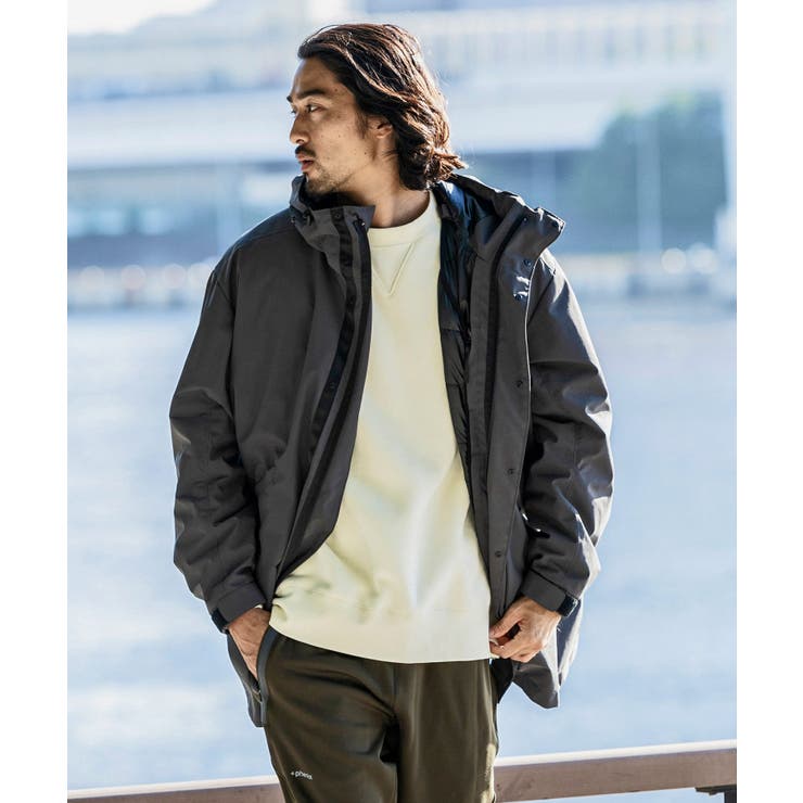 シフォン　プラスフェニックス別注　ダウンコート美品 phenix プラスフェニックス MODS[品番：SHNM0005718]｜SHIFFON