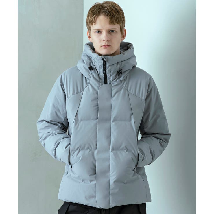 グレー | +phenix プラスフェニックス フューズドキルティングダウンジャケット | SHIFFON 