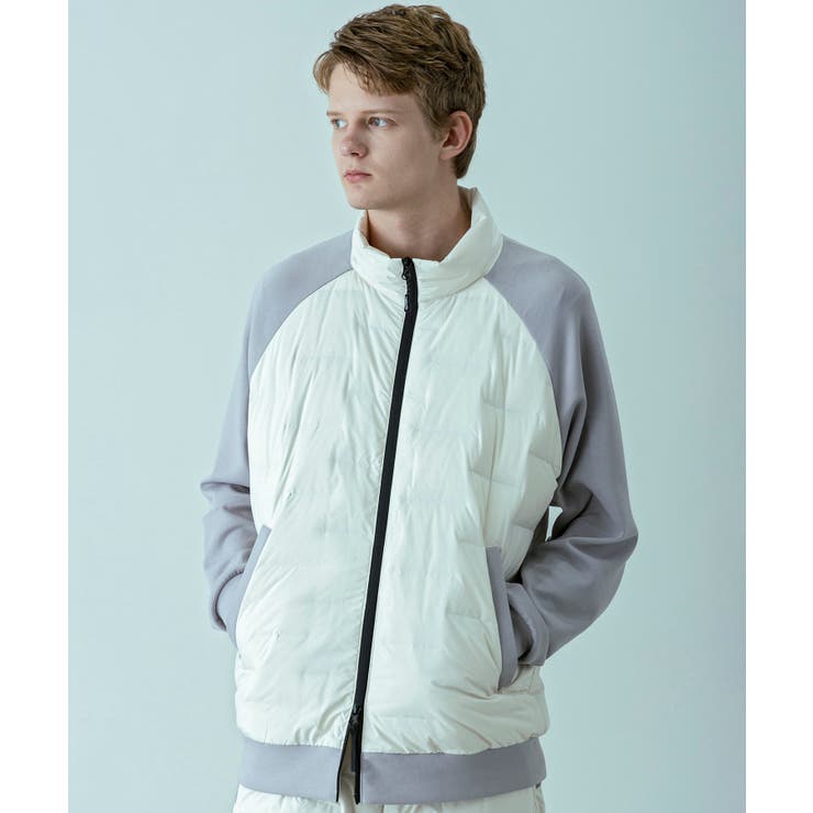 グレー | +phenix プラスフェニックス ハイブリッドダウンジャケット | SHIFFON 