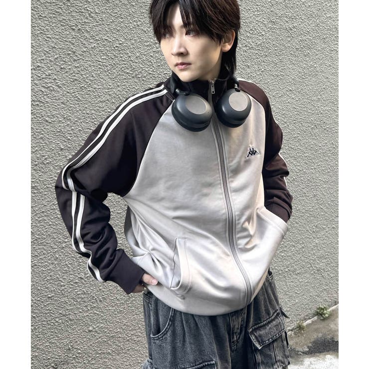 ベージュ2 | KAPPA カッパ 袖ラインジャージ | SHIFFON 