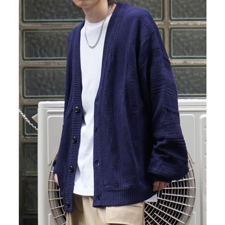 Confirmヴィンテージライク レトロジャガードストライプ柄 ビッグシルエット | SHIFFON  | 詳細画像10 