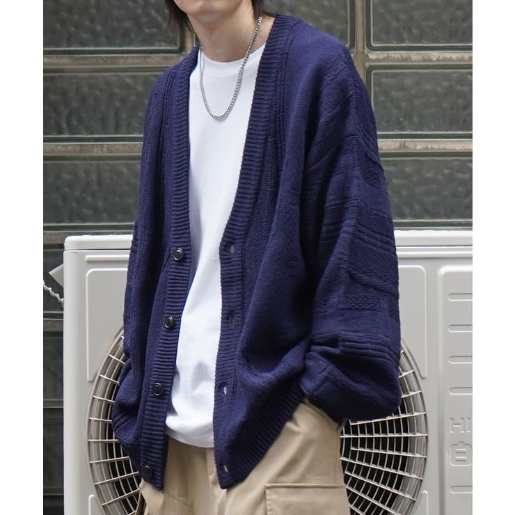 Confirmヴィンテージライク レトロジャガードストライプ柄 ビッグシルエット | SHIFFON  | 詳細画像11 