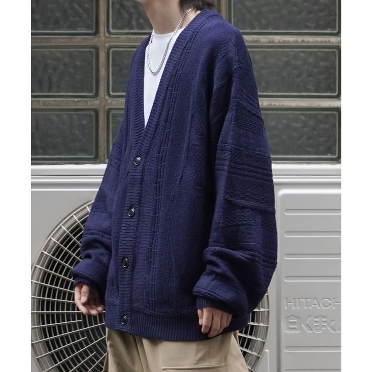 Confirmヴィンテージライク レトロジャガードストライプ柄 ビッグシルエット | SHIFFON  | 詳細画像13 