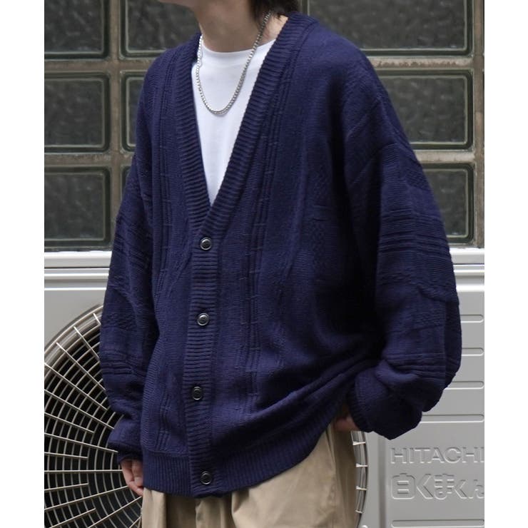 Confirmヴィンテージライク レトロジャガードストライプ柄 ビッグシルエット | SHIFFON  | 詳細画像14 