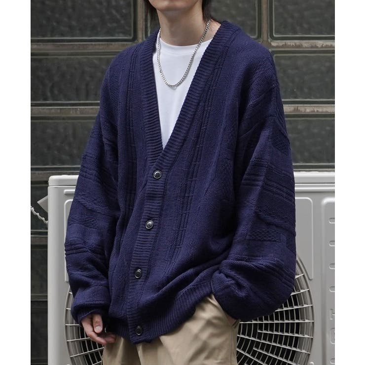 Confirmヴィンテージライク レトロジャガードストライプ柄 ビッグシルエット | SHIFFON  | 詳細画像15 