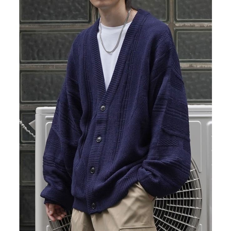 Confirmヴィンテージライク レトロジャガードストライプ柄 ビッグシルエット | SHIFFON  | 詳細画像16 