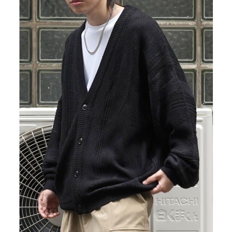 Confirmヴィンテージライク レトロジャガードストライプ柄 ビッグシルエット | SHIFFON  | 詳細画像20 