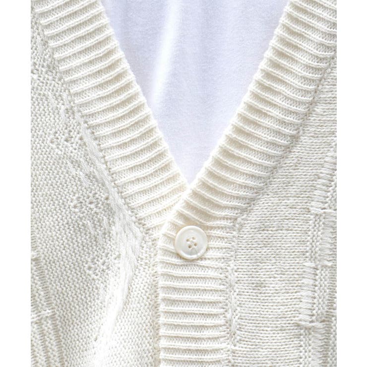 Confirmヴィンテージライク レトロジャガードストライプ柄 ビッグシルエット | SHIFFON  | 詳細画像23 