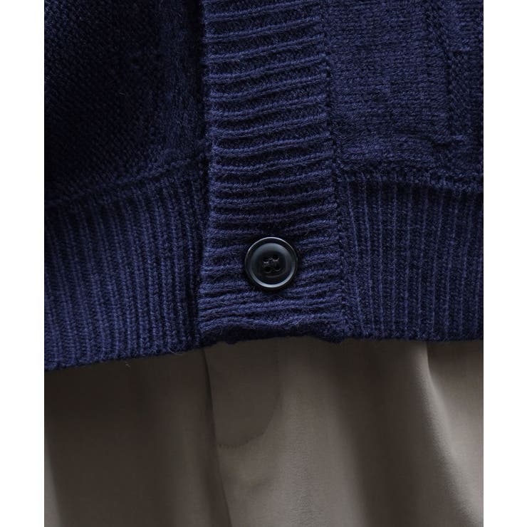 Confirmヴィンテージライク レトロジャガードストライプ柄 ビッグシルエット | SHIFFON  | 詳細画像30 