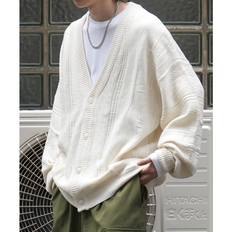 Confirmヴィンテージライク レトロジャガードストライプ柄 ビッグシルエット | SHIFFON  | 詳細画像5 