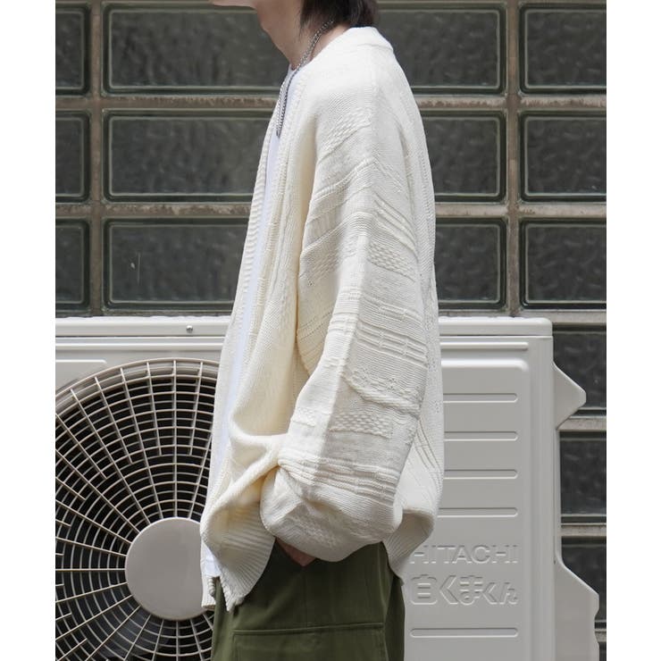 Confirmヴィンテージライク レトロジャガードストライプ柄 ビッグシルエット | SHIFFON  | 詳細画像6 