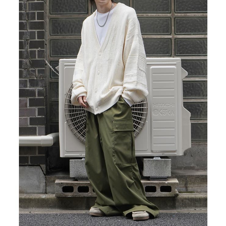 Confirmヴィンテージライク レトロジャガードストライプ柄 ビッグシルエット | SHIFFON  | 詳細画像9 