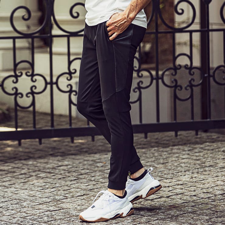 1PIU1UGUALE3 RELAX サイドレザージョガーパンツ[品番：SHNM0003375