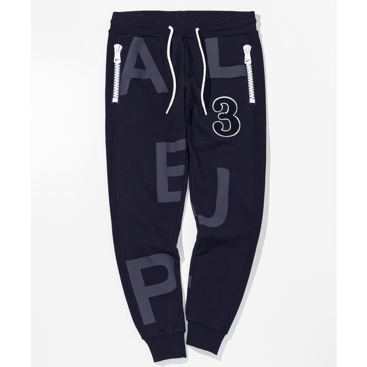 1PIU1UGUALE3 RELAX ビッグファスナーランダムロゴジョガーパンツ | SHIFFON  | 詳細画像19 