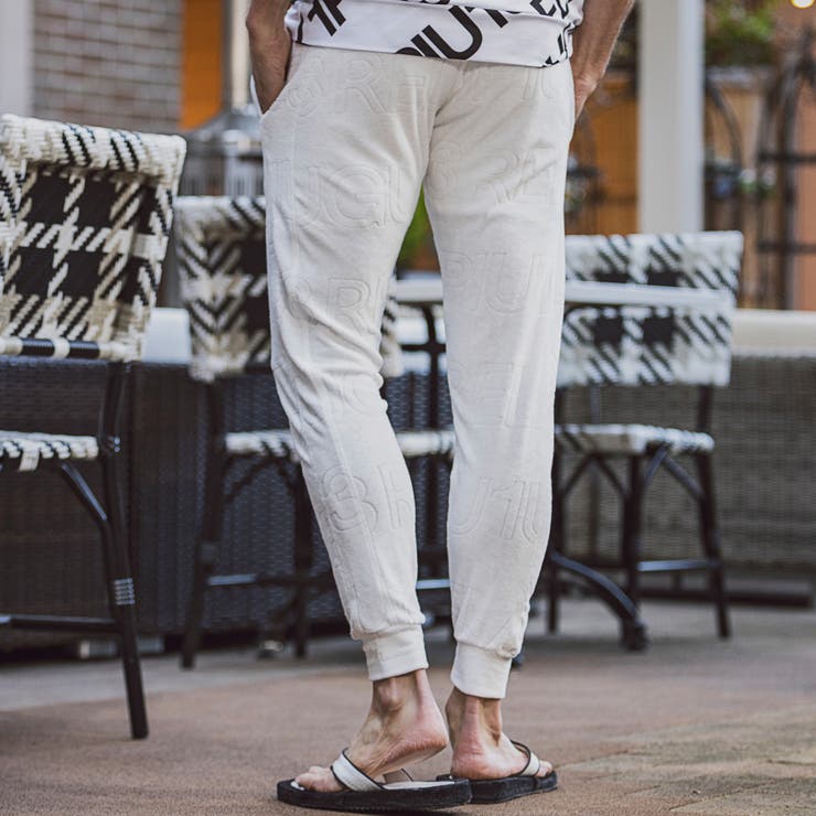 1PIU1UGUALE3 RELAX パイルロゴジョガーパンツ | SHIFFON  | 詳細画像3 