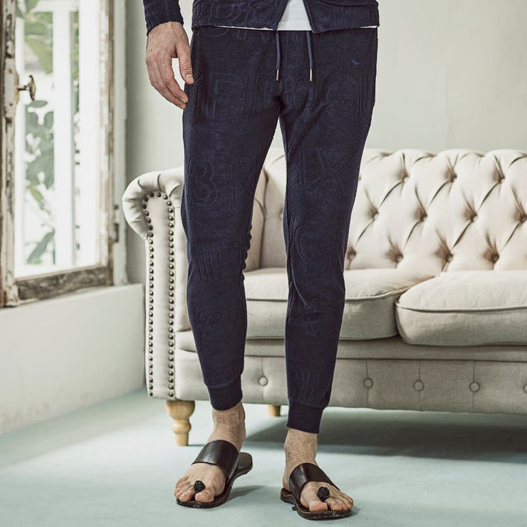 ネイビー | 1PIU1UGUALE3 RELAX パイルロゴジョガーパンツ | SHIFFON 