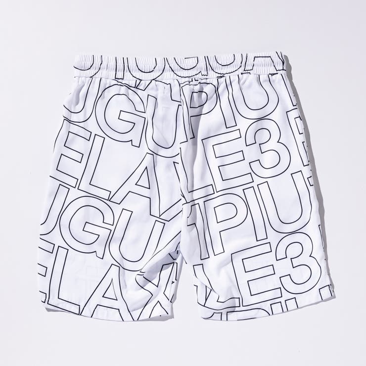 1PIU1UGUALE3 RELAX 総柄ロゴショーツ[品番：SHNM0003625]｜SHIFFON