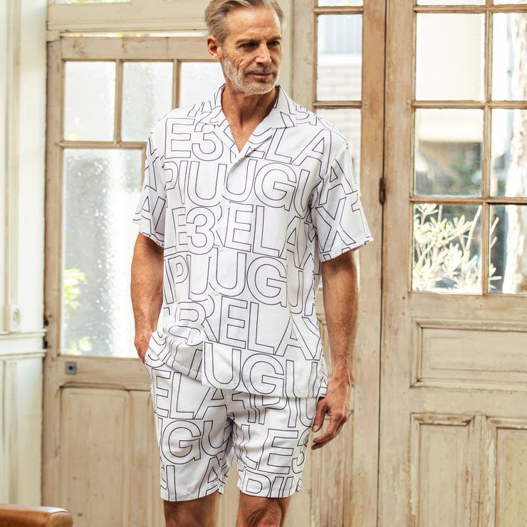 1PIU1UGUALE3 RELAX 総柄ロゴショーツ[品番：SHNM0003625]｜SHIFFON