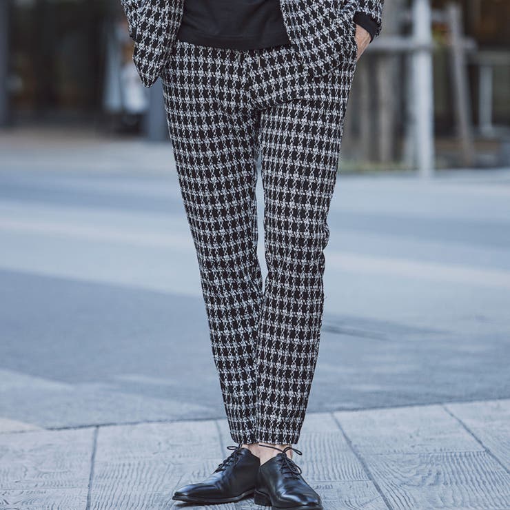 1PIU1UGUALE3 RELAX ジャガードクラシックスラックス | SHIFFON  | 詳細画像1 