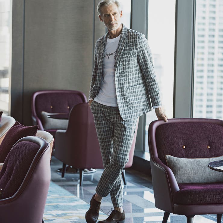 1PIU1UGUALE3 RELAX ジャガードクラシックスラックス | SHIFFON  | 詳細画像19 