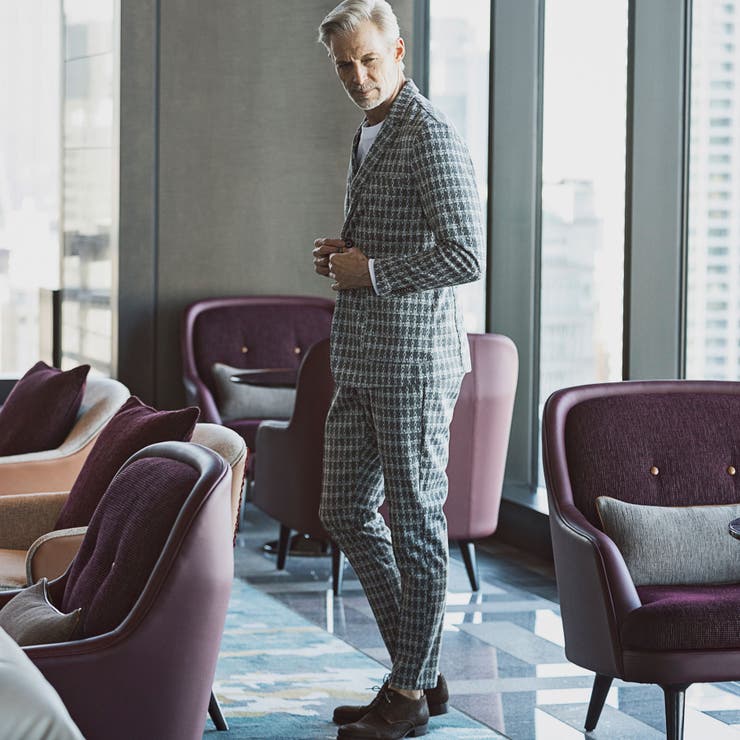 1PIU1UGUALE3 RELAX ジャガードクラシックスラックス | SHIFFON  | 詳細画像20 