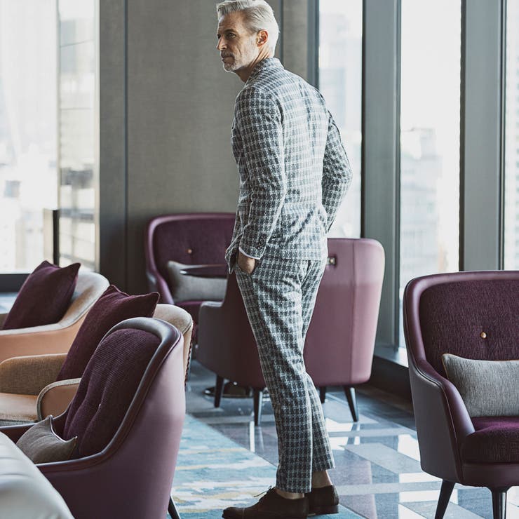 1PIU1UGUALE3 RELAX ジャガードクラシックスラックス | SHIFFON  | 詳細画像21 