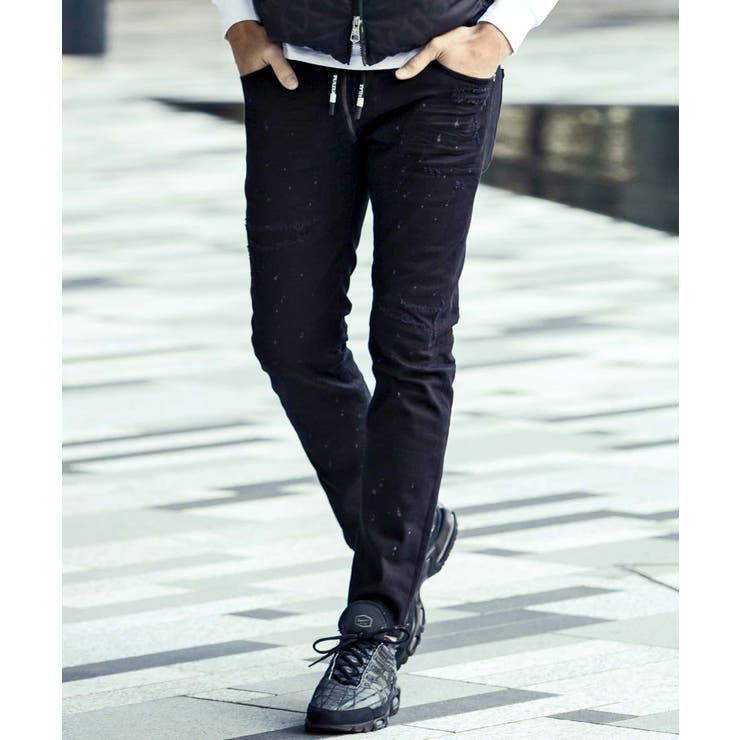 ブラック | 1PIU1UGUALE3 RELAX ウノピゥウノウグァーレトレ | SHIFFON 