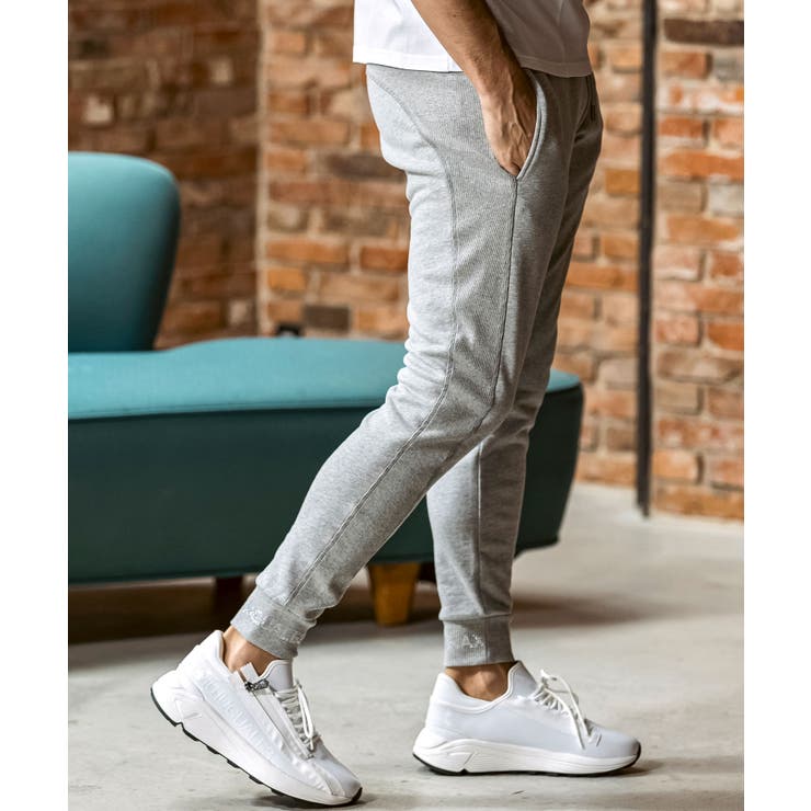 1PIU1UGUALE3 RELAXラインストーンヘムスウェットジョガーパンツ | SHIFFON  | 詳細画像16 