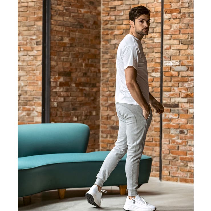 1PIU1UGUALE3 RELAXラインストーンヘムスウェットジョガーパンツ | SHIFFON  | 詳細画像18 