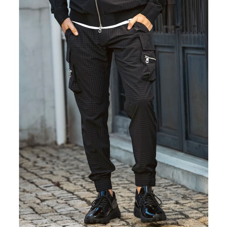 ブラック系 | 1PIU1UGUALE3 RELAX ウノピゥウノウグァーレトレ | SHIFFON 