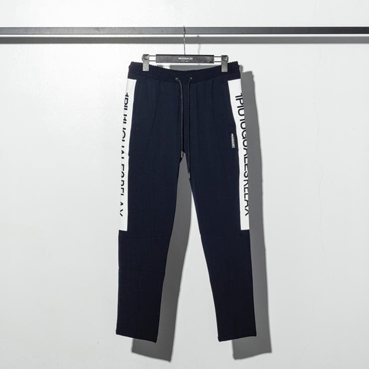 1PIU1UGUALE3 RELAX 4WAYストレッチサイドラインロゴパンツ[品番