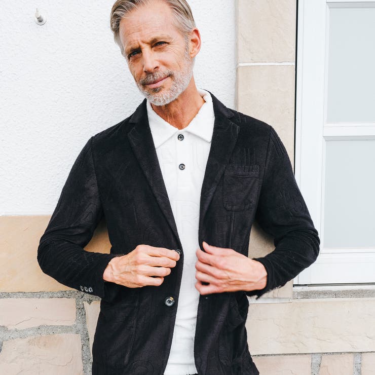 1PIU1UGUALE3 RELAX パイルロゴポロシャツ[品番：SHNM0003593