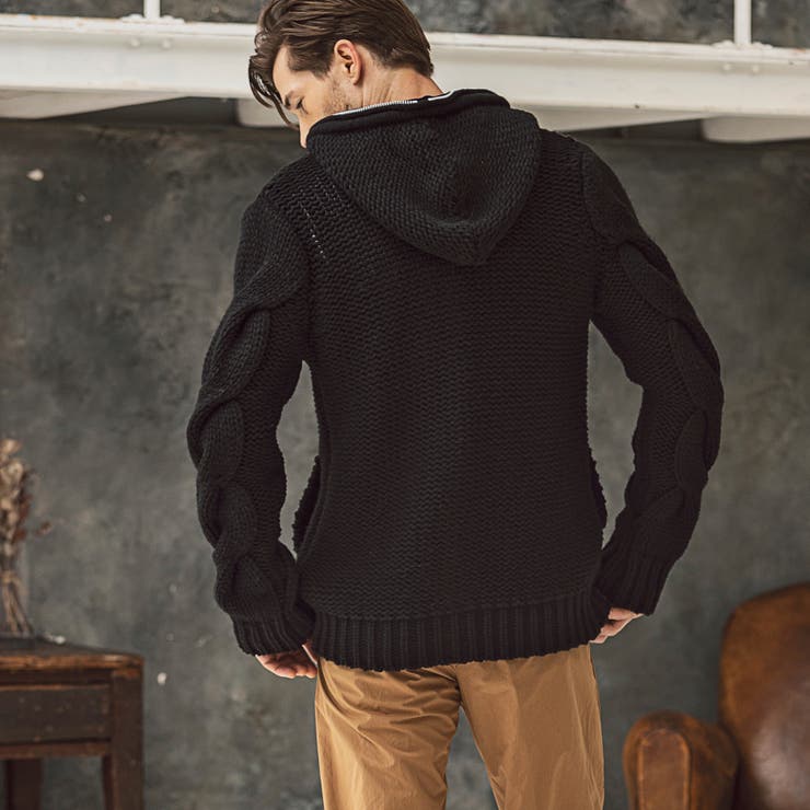 1piu1uguale3 BIG CABLE HOODIE