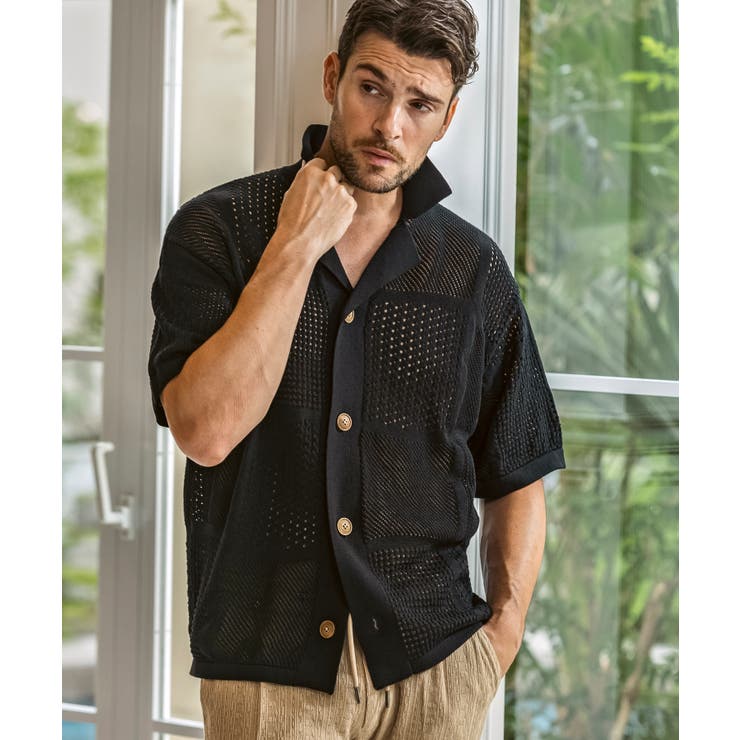 ブラック | 1PIU1UGUALE3 RELAX ウノピゥウノウグァーレトレ | SHIFFON 