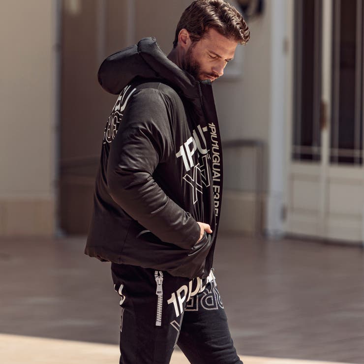 1PIU1UGUALE3 RELAX ハイデンシティダブルロゴダウンジャケット | SHIFFON  | 詳細画像12 