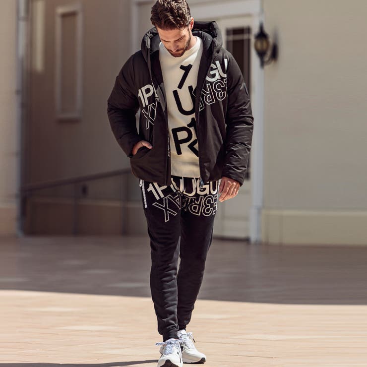 1PIU1UGUALE3 RELAX ハイデンシティダブルロゴダウンジャケット | SHIFFON  | 詳細画像15 