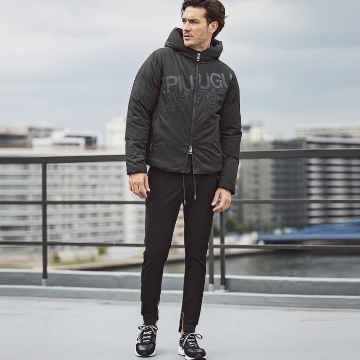 1PIU1UGUALE3 RELAX ハイデンシティダブルロゴダウンジャケット | SHIFFON  | 詳細画像5 