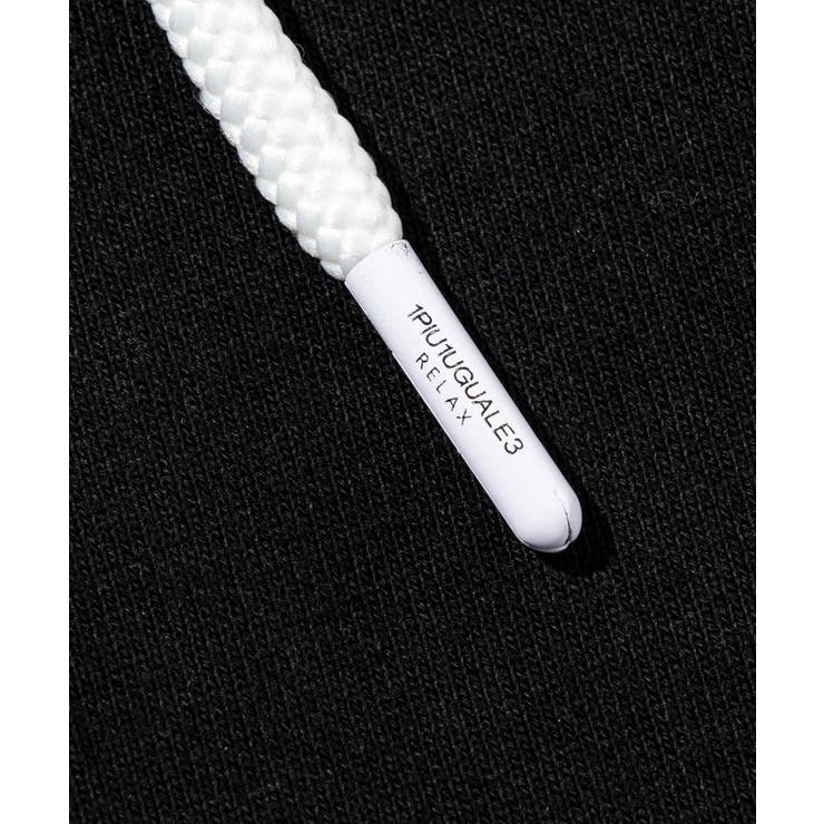 1PIU1UGUALE3 RELAX ビッグファスナーランダムロゴパーカー | SHIFFON  | 詳細画像15 