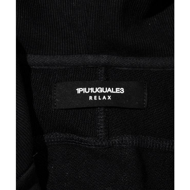 1PIU1UGUALE3 RELAX ビッグファスナーランダムロゴパーカー | SHIFFON  | 詳細画像16 