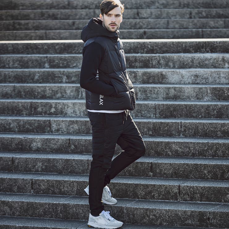 サイドロゴニットコンビリラックスダウンジャケット | SHIFFON  | 詳細画像16 