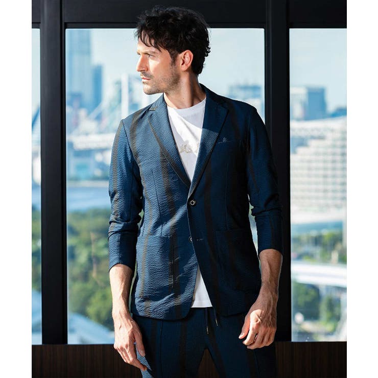 ネイビー×ブラック | 1PIU1UGUALE3 RELAX ウノピゥウノウグァーレトレ | SHIFFON 