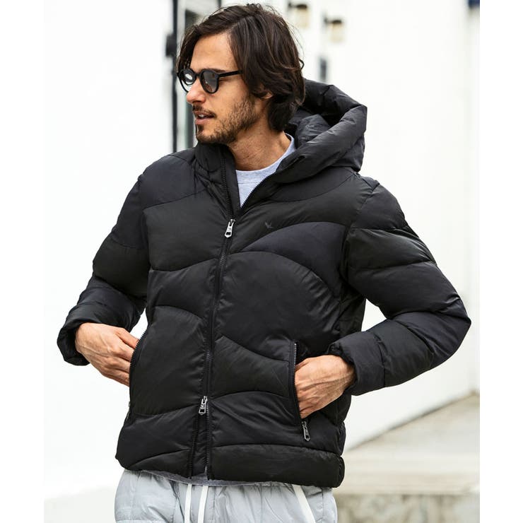 JH junhashimoto マイクロスウェードラップコート XL ブラック JH