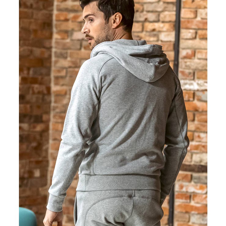 1PIU1UGUALE3 RELAXラインストーンカフスウェットジップパーカー | SHIFFON  | 詳細画像13 