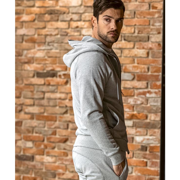 1PIU1UGUALE3 RELAXラインストーンカフスウェットジップパーカー | SHIFFON  | 詳細画像14 