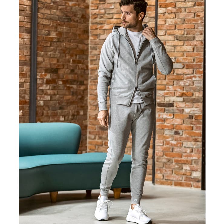 1PIU1UGUALE3 RELAXラインストーンカフスウェットジップパーカー | SHIFFON  | 詳細画像15 